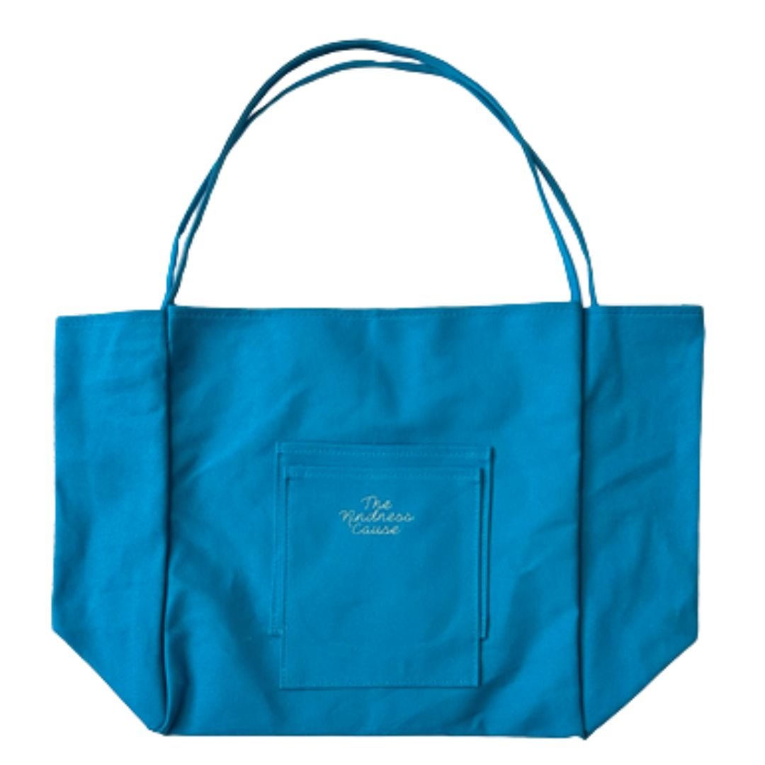 Small Acts Change The World Embroidered Large Tote Bag - The Kindness Cause
