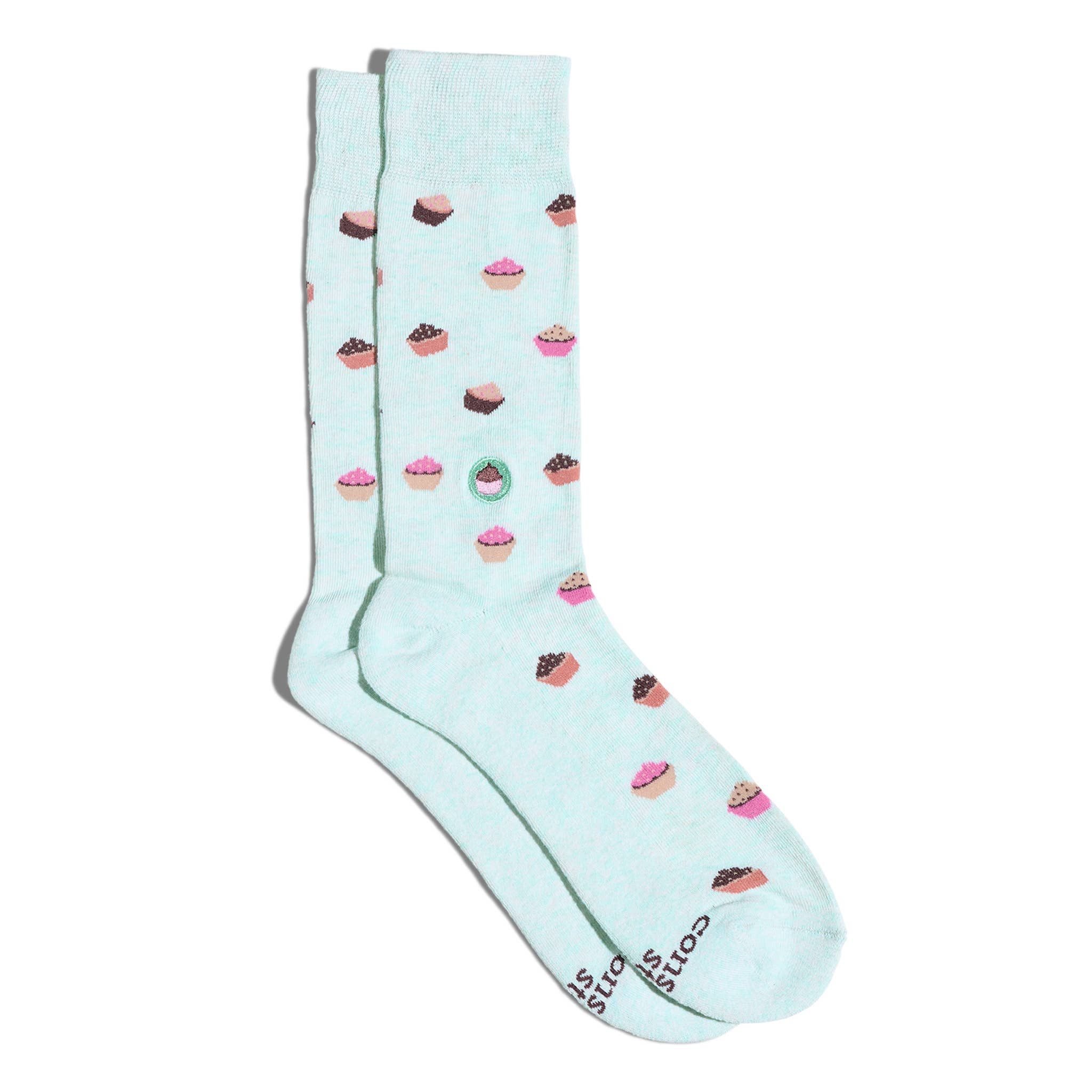 Socks that Provide Meals (Blue Cupcakes) - The Kindness Cause
