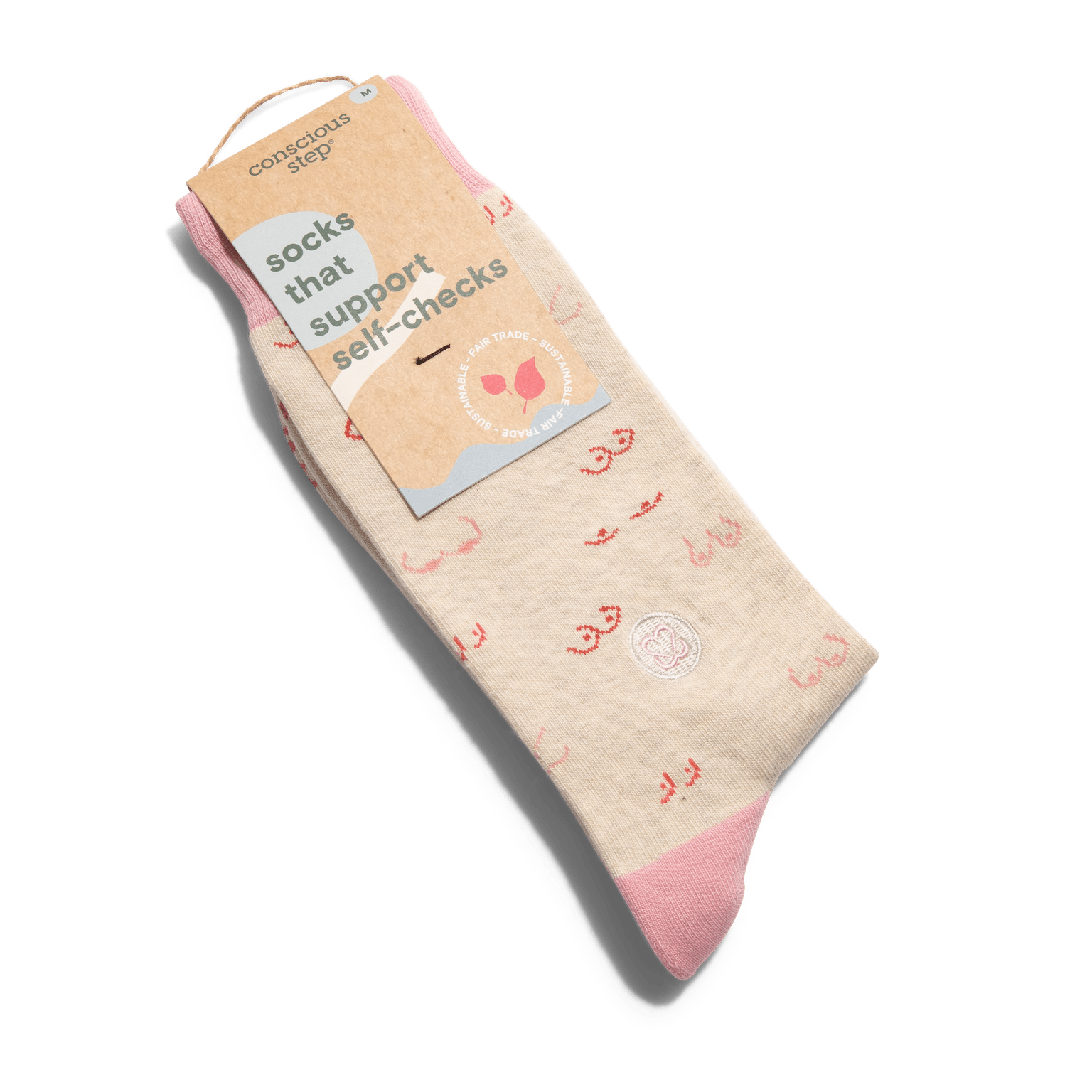 Socks that Support Self - Checks (Pink Tatas) - The Kindness Cause
