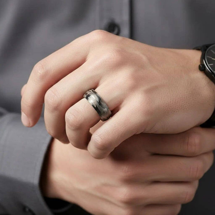 Stainless Steel Camouflage Blank Ring 3mm or 8mm - The Kindness Cause
