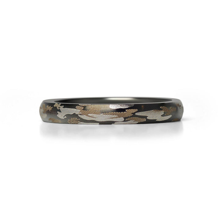 Stainless Steel Camouflage Blank Ring 3mm or 8mm - The Kindness Cause