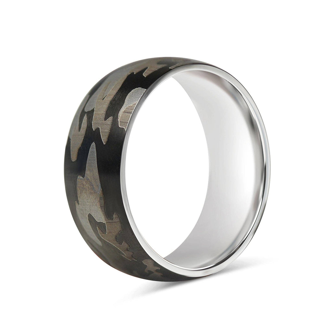 Stainless Steel Camouflage Blank Ring 3mm or 8mm - The Kindness Cause