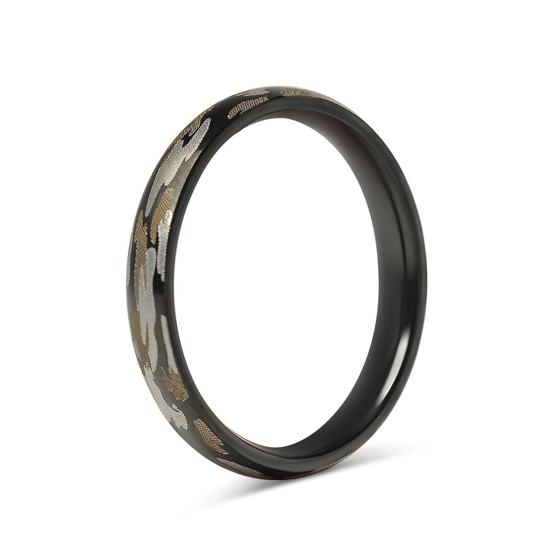 Stainless Steel Camouflage Blank Ring 3mm or 8mm - The Kindness Cause