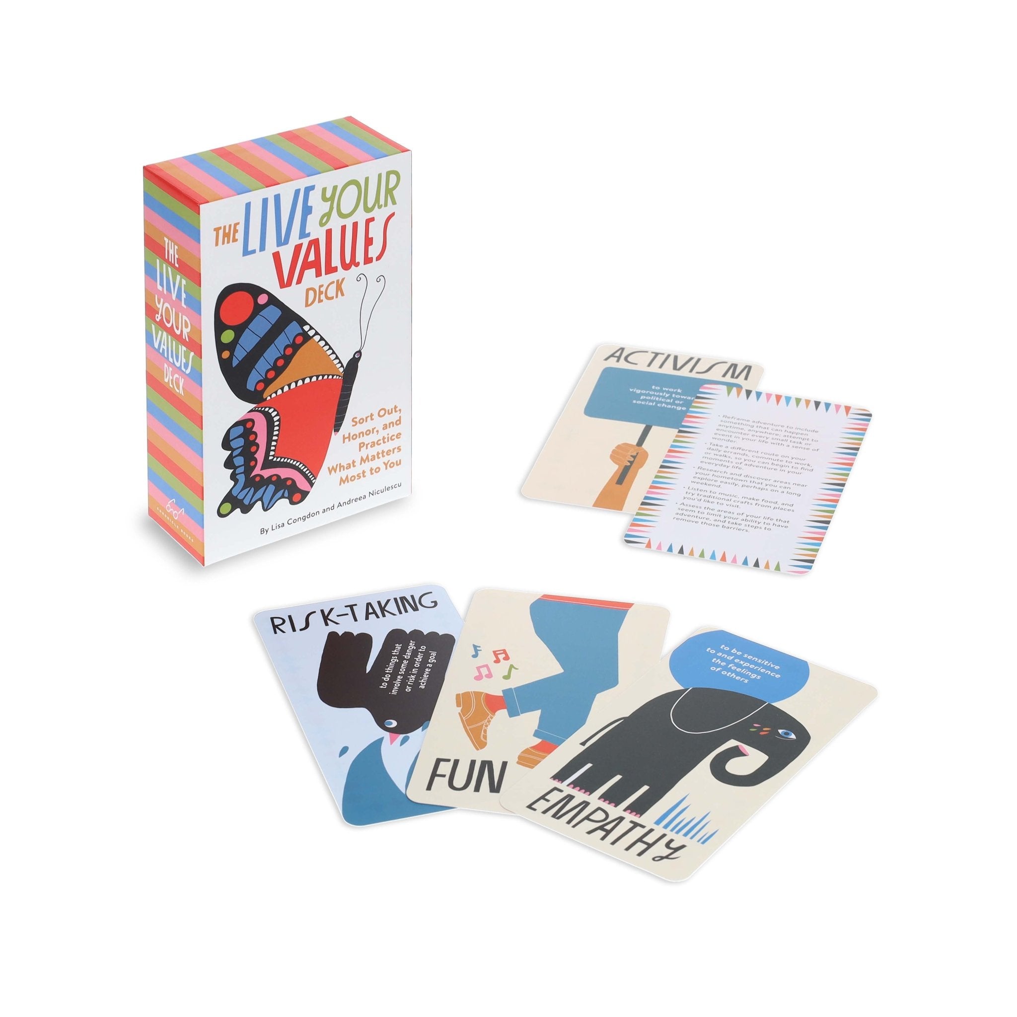 The Live Your Values Deck: Sort Out, Honor, and Practice What Matters Most to You - The Kindness Cause
