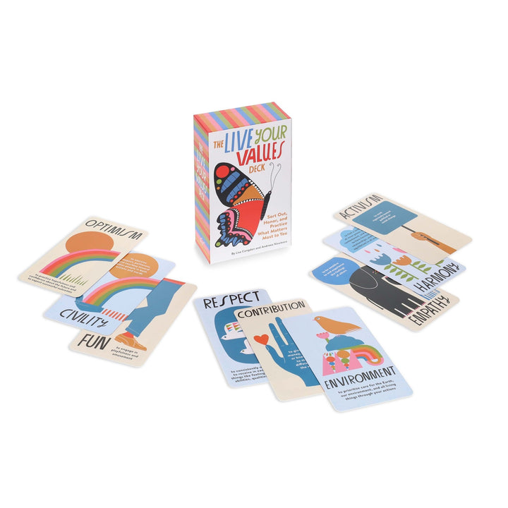The Live Your Values Deck: Sort Out, Honor, and Practice What Matters Most to You - The Kindness Cause
