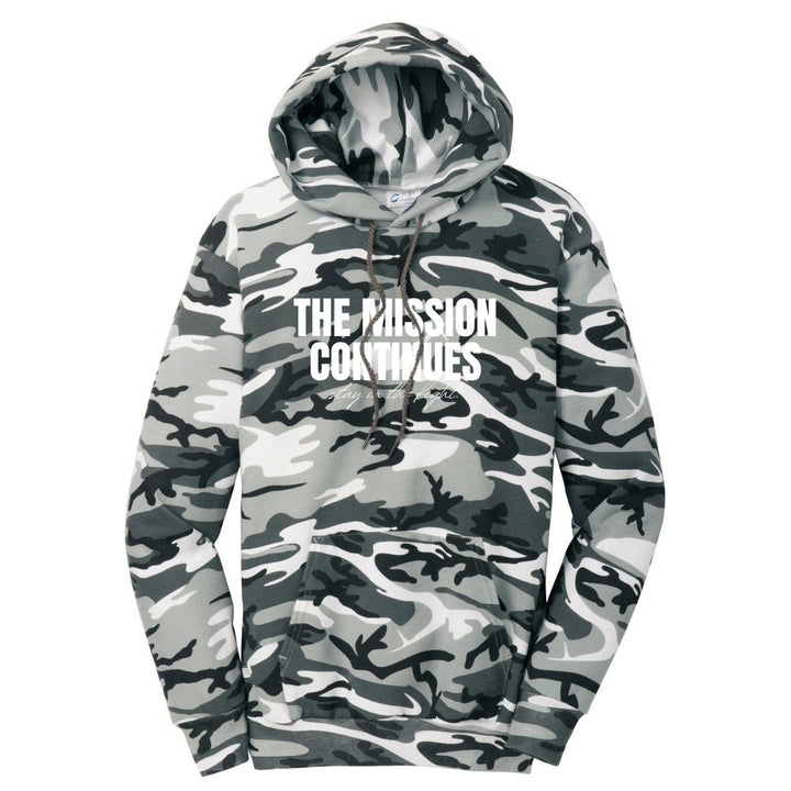 The Mission Continues Core Fleece Camo Pullover Hooded Sweatshirt - The Kindness Cause