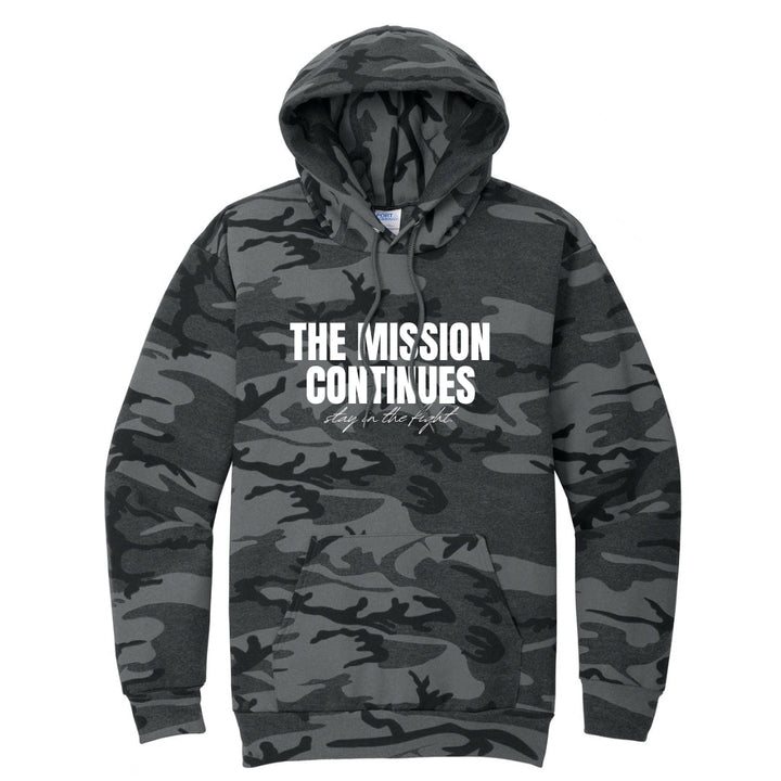 The Mission Continues Core Fleece Camo Pullover Hooded Sweatshirt - The Kindness Cause