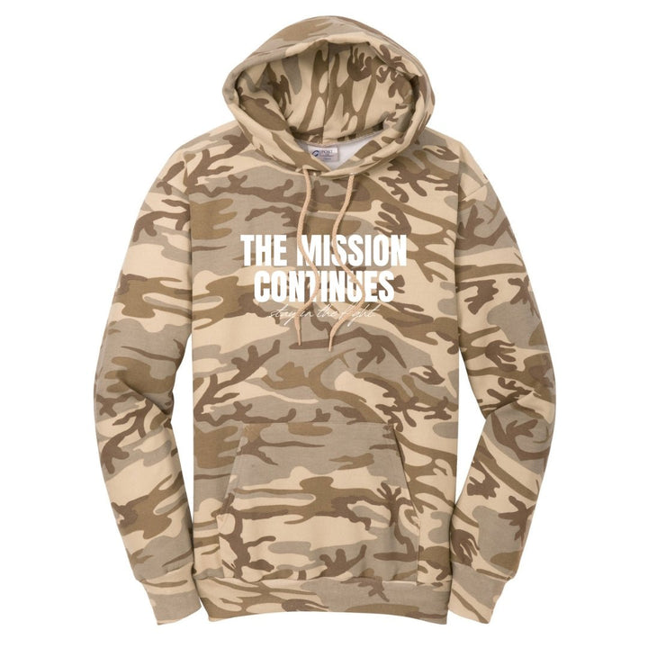 The Mission Continues Core Fleece Camo Pullover Hooded Sweatshirt - The Kindness Cause