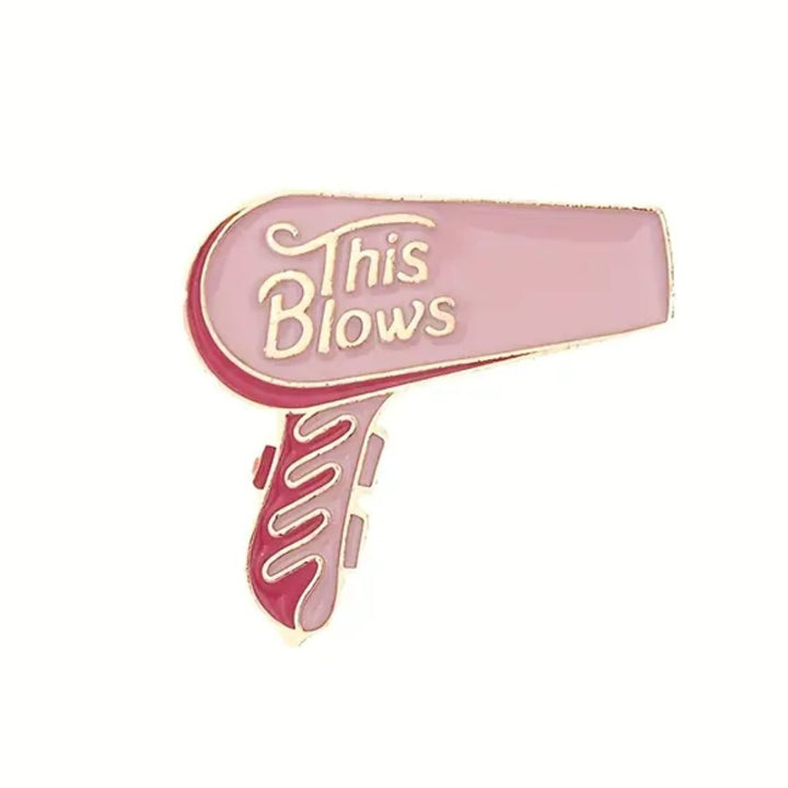 This Blows Hairdryer Lanyard Pin - The Kindness Cause