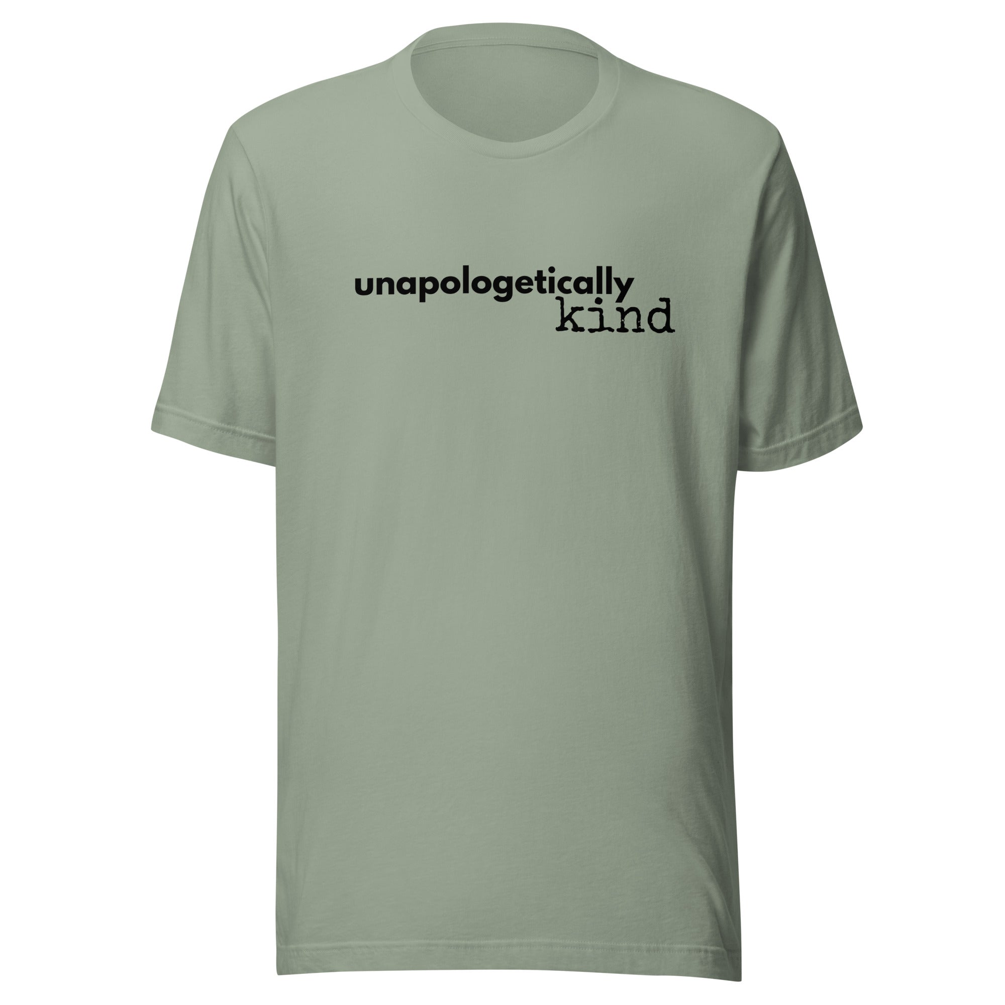 Unapologetically Kind Black Font Unisex T-shirt - The Kindness Cause