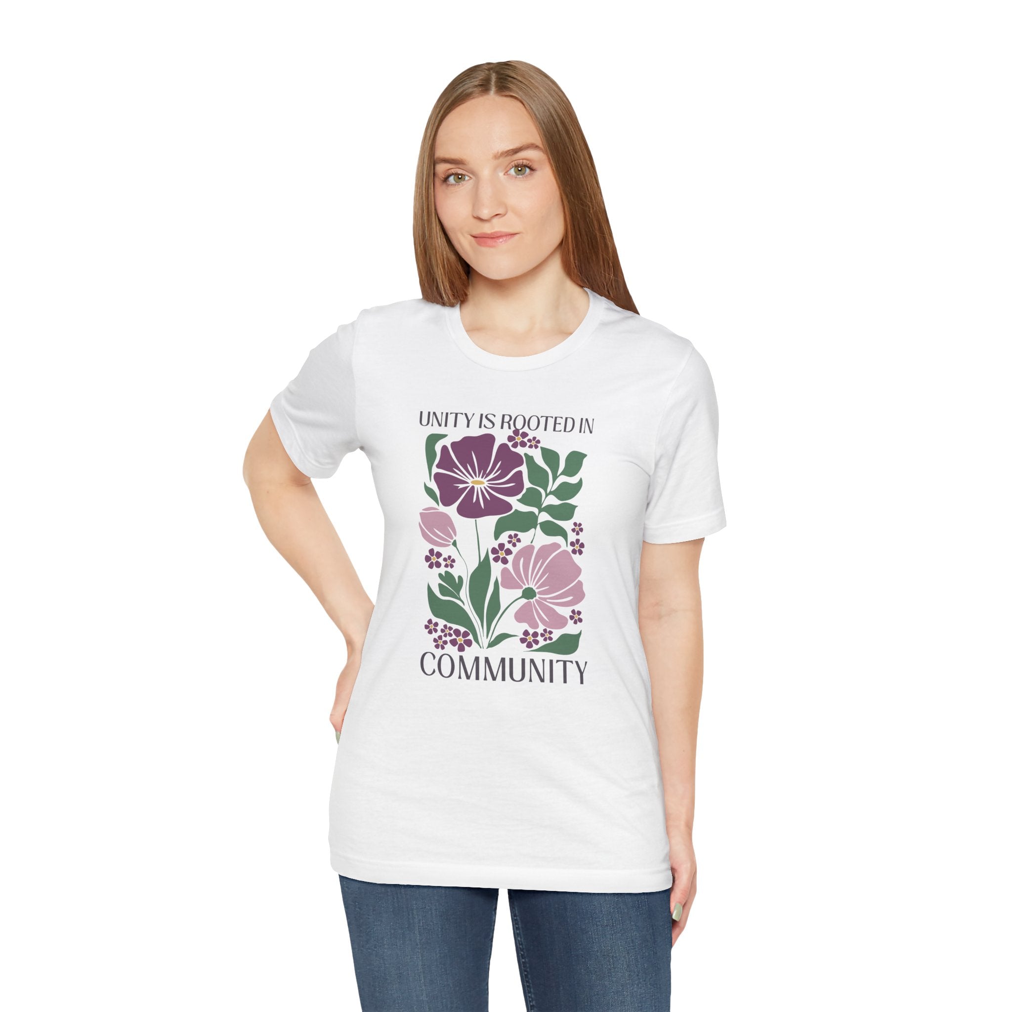 Unity Is Rooted In Community Unisex Jersey Short Sleeve Tee - The Kindness Cause
