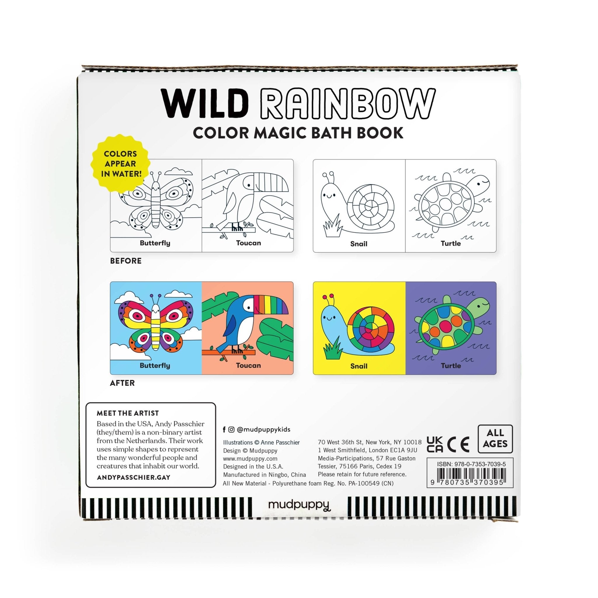 Wild Rainbow Color Magic Bath Book - The Kindness Cause