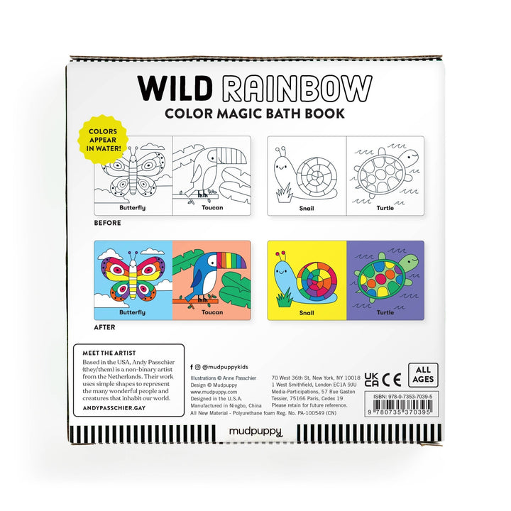 Wild Rainbow Color Magic Bath Book - The Kindness Cause
