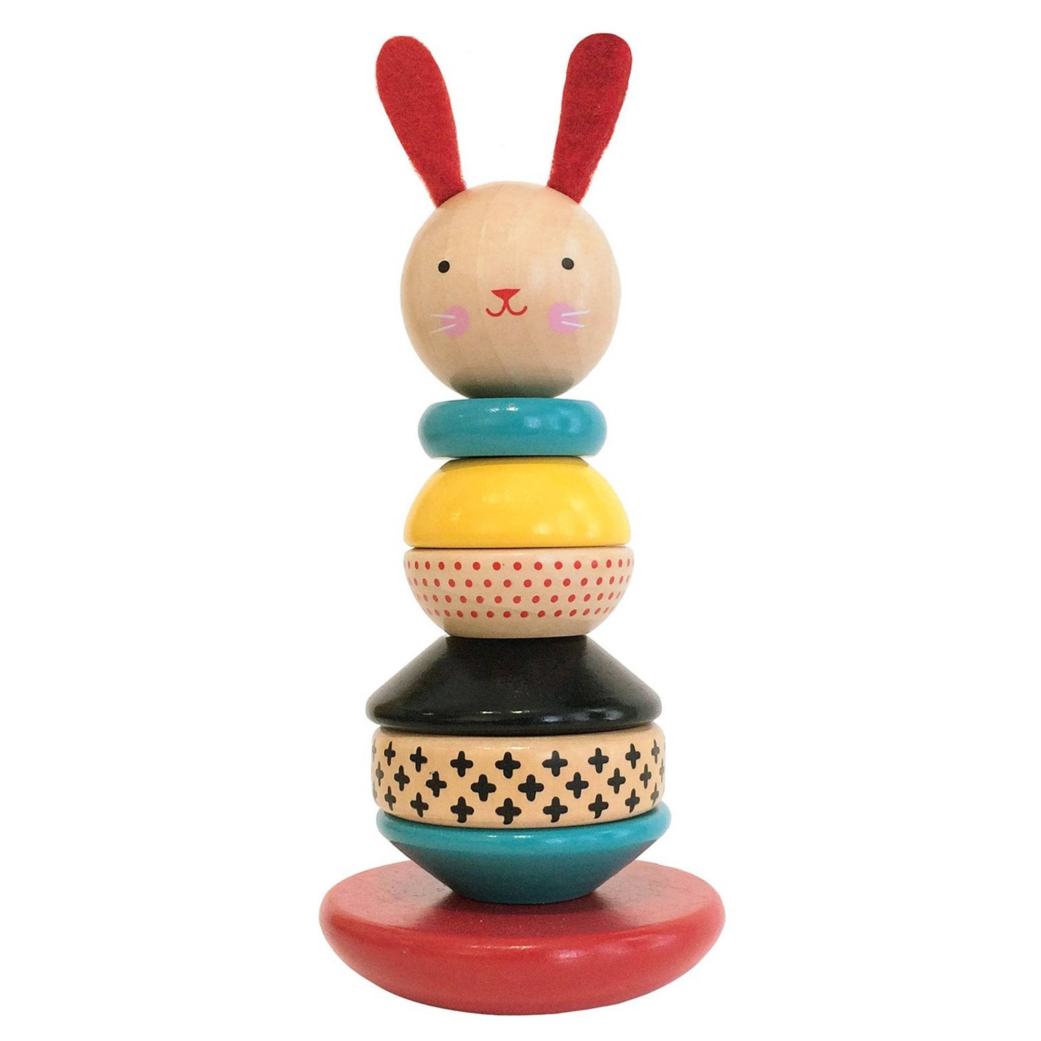 Wooden Rabbit Stacker Toy - The Kindness Cause