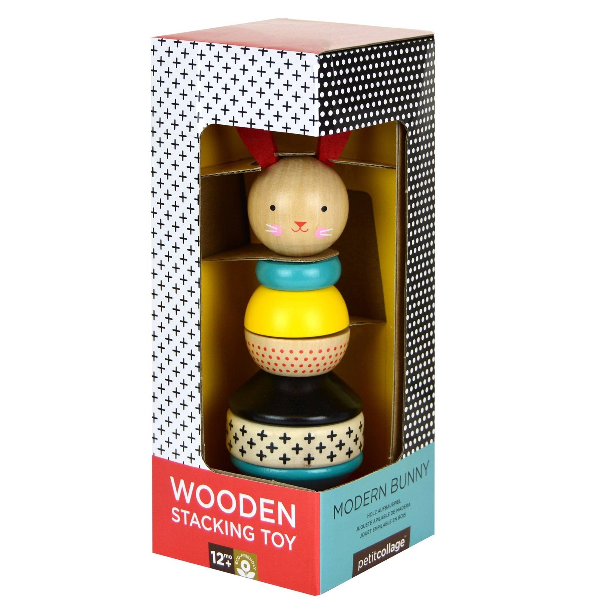 Wooden Rabbit Stacker Toy - The Kindness Cause