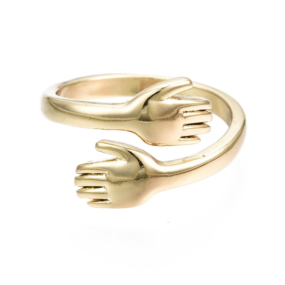 16K Gold Plated Adjustable Hug Ring - The Kindness Cause