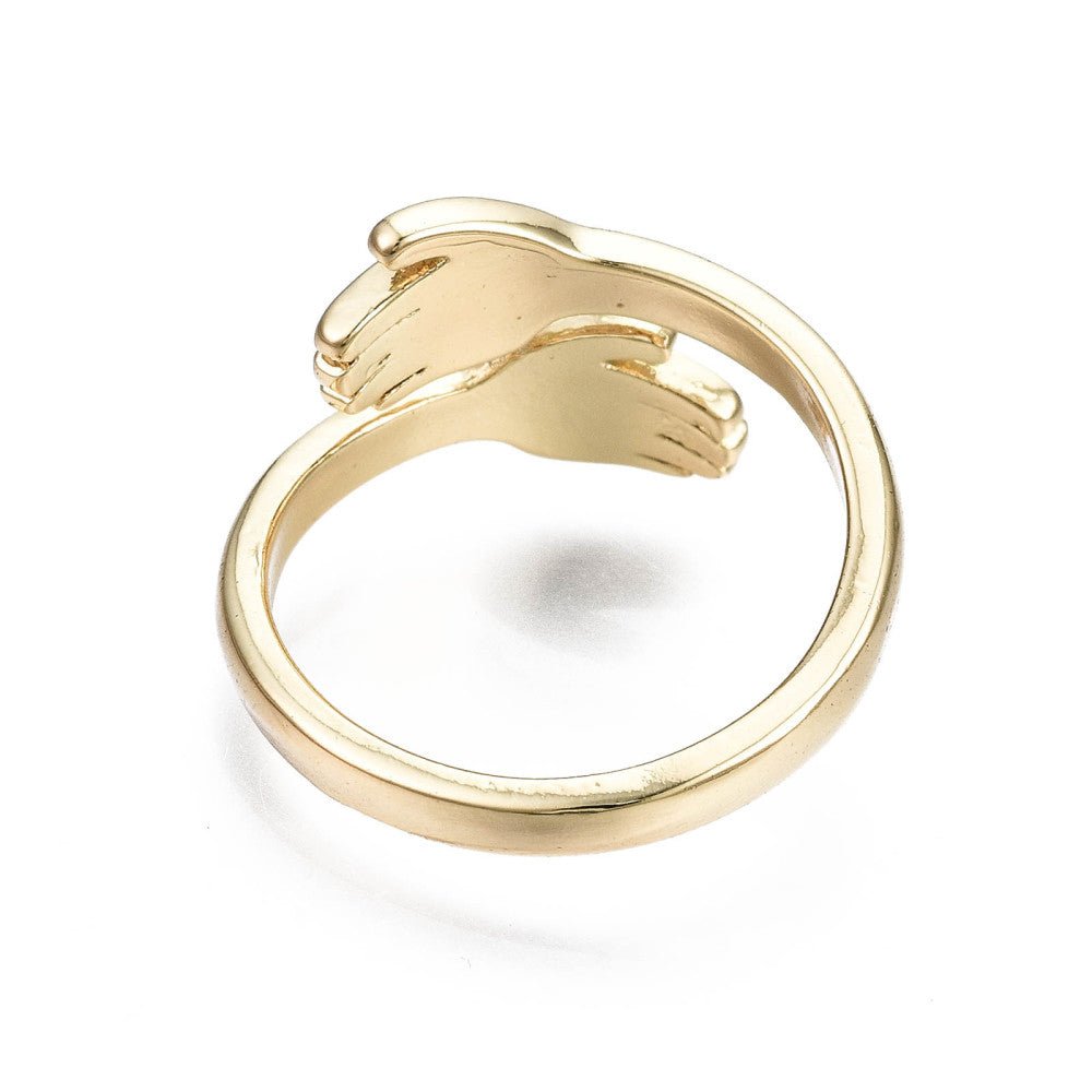 16K Gold Plated Adjustable Hug Ring - The Kindness Cause