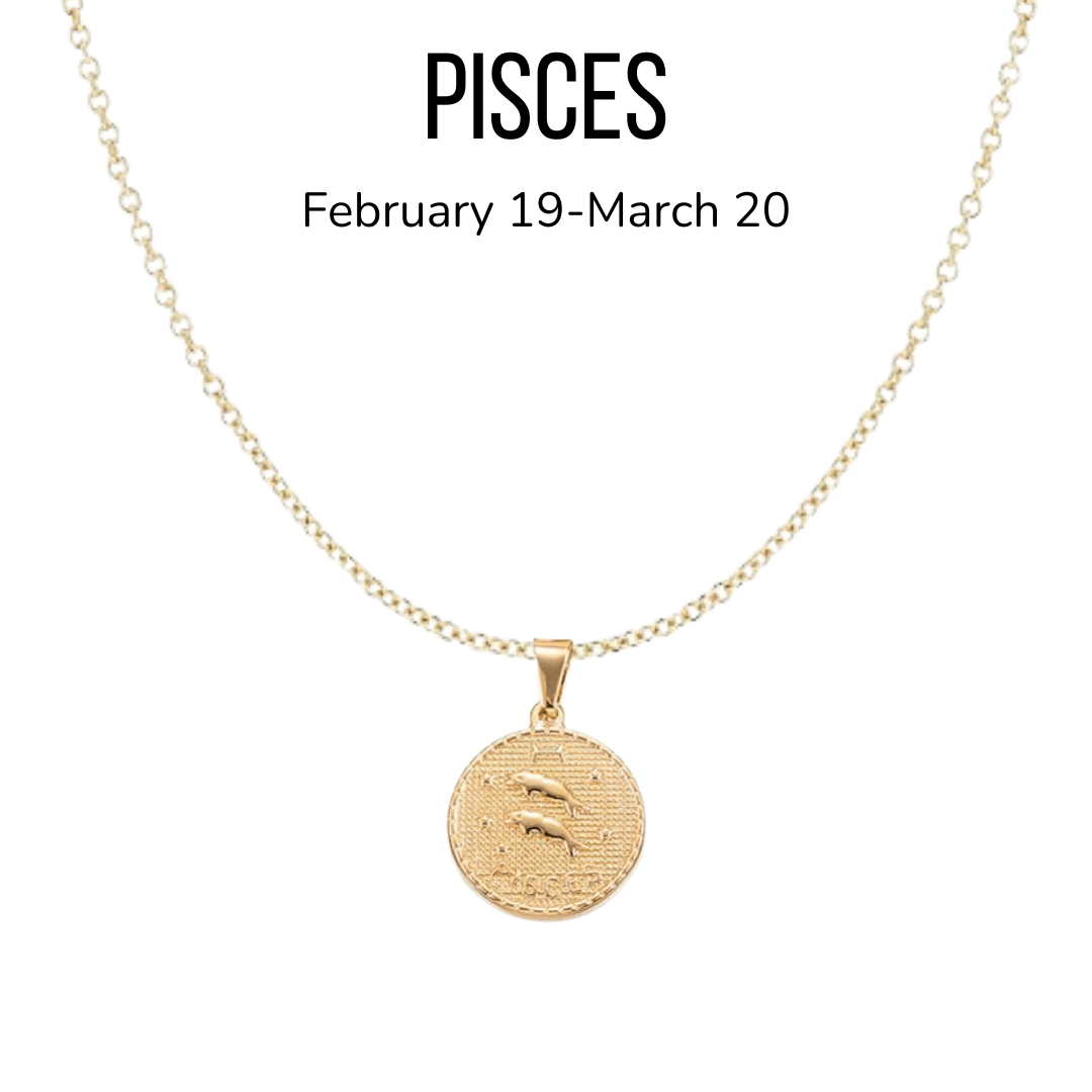 18K Gold Plated Astrology Sign Pendant Necklaces - The Kindness Cause