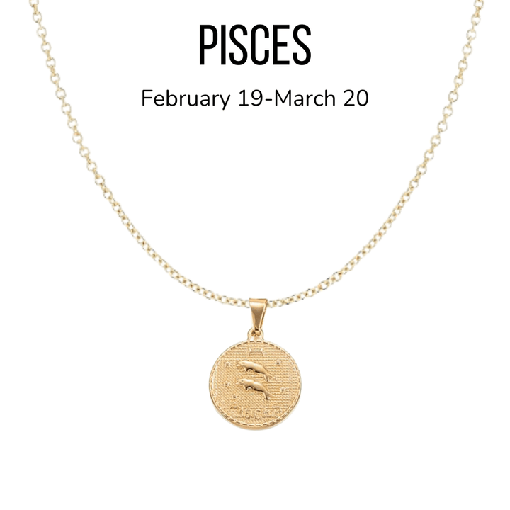 18K Gold Plated Astrology Sign Pendant Necklaces - The Kindness Cause