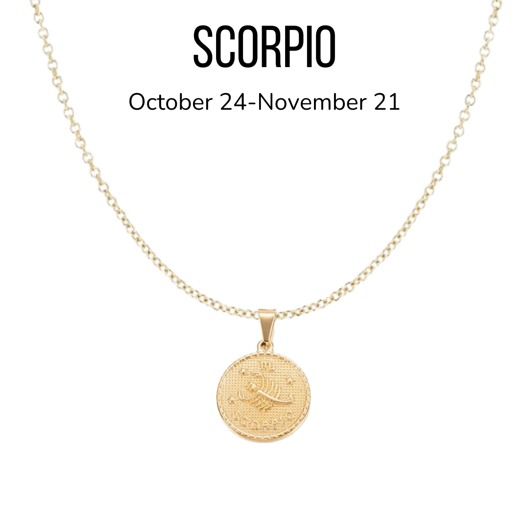 18K Gold Plated Astrology Sign Pendant Necklaces - The Kindness Cause