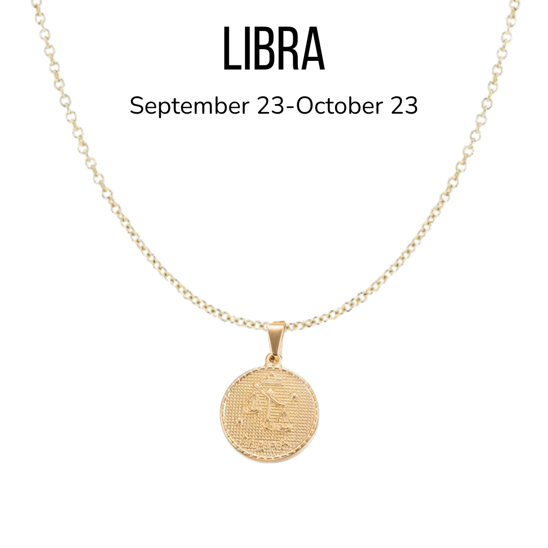 18K Gold Plated Astrology Sign Pendant Necklaces - The Kindness Cause
