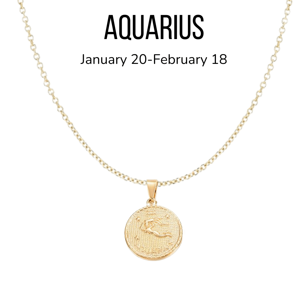 18K Gold Plated Astrology Sign Pendant Necklaces - The Kindness Cause