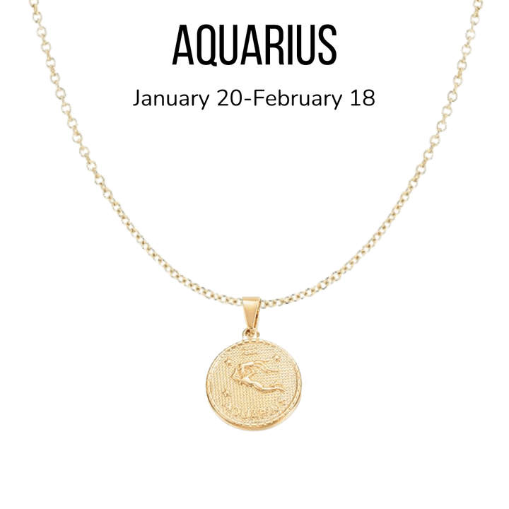 18K Gold Plated Astrology Sign Pendant Necklaces - The Kindness Cause