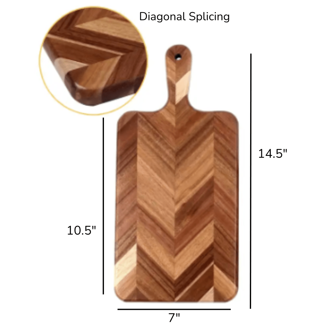 Acacia Wood Charcuterie Cutting Board with Towel - The Kindness Cause