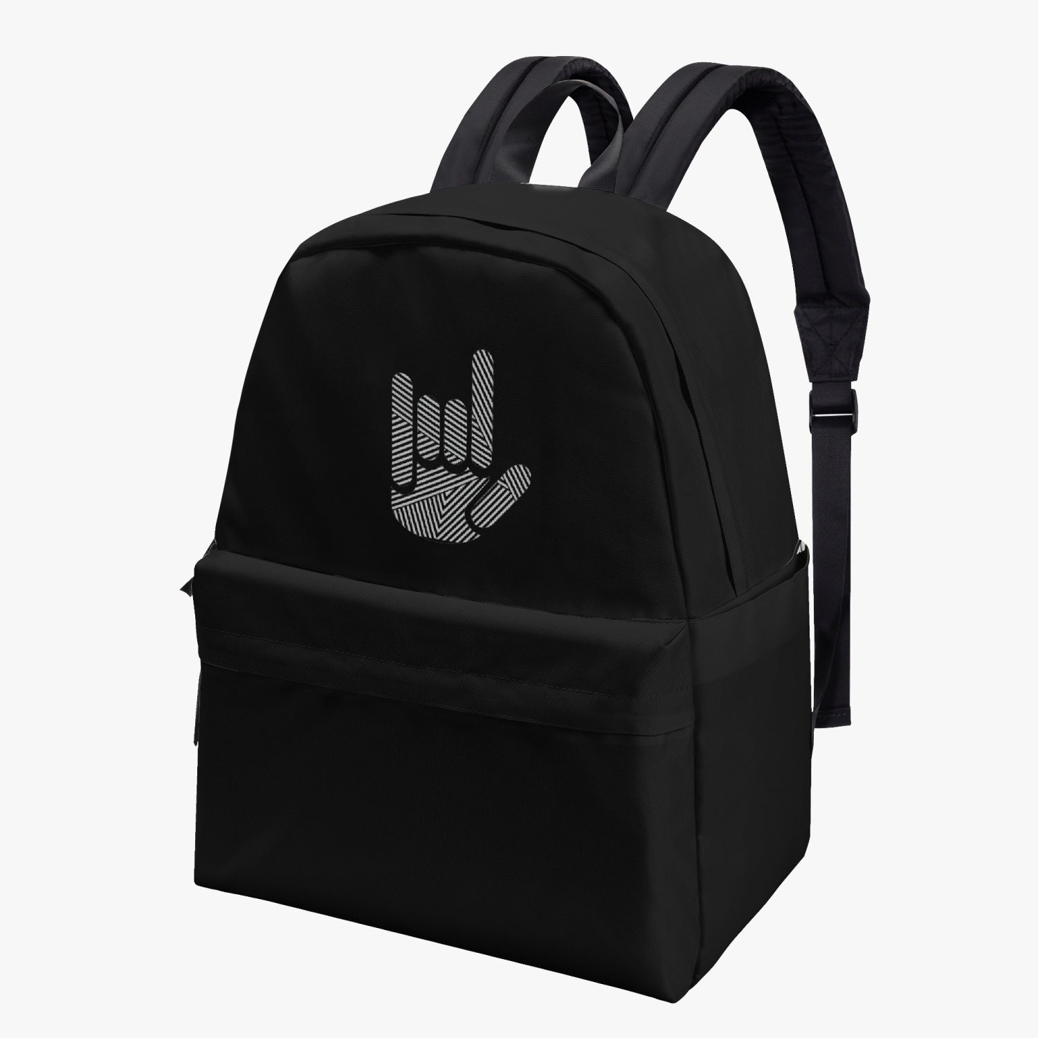 ASL I Love You Stripe Hand Canvas Backpack - The Kindness Cause
