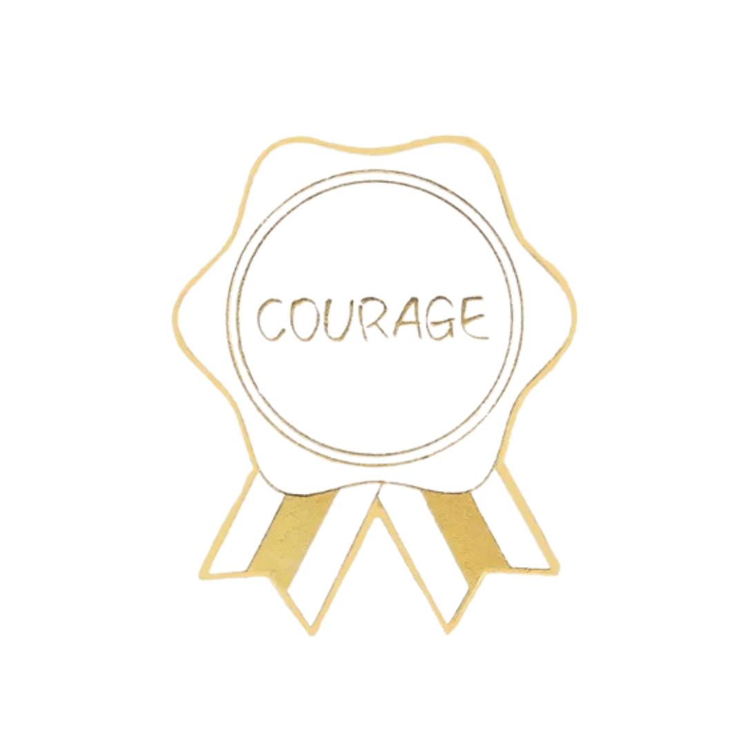 Badge of Courage Enamel Pin - The Kindness Cause