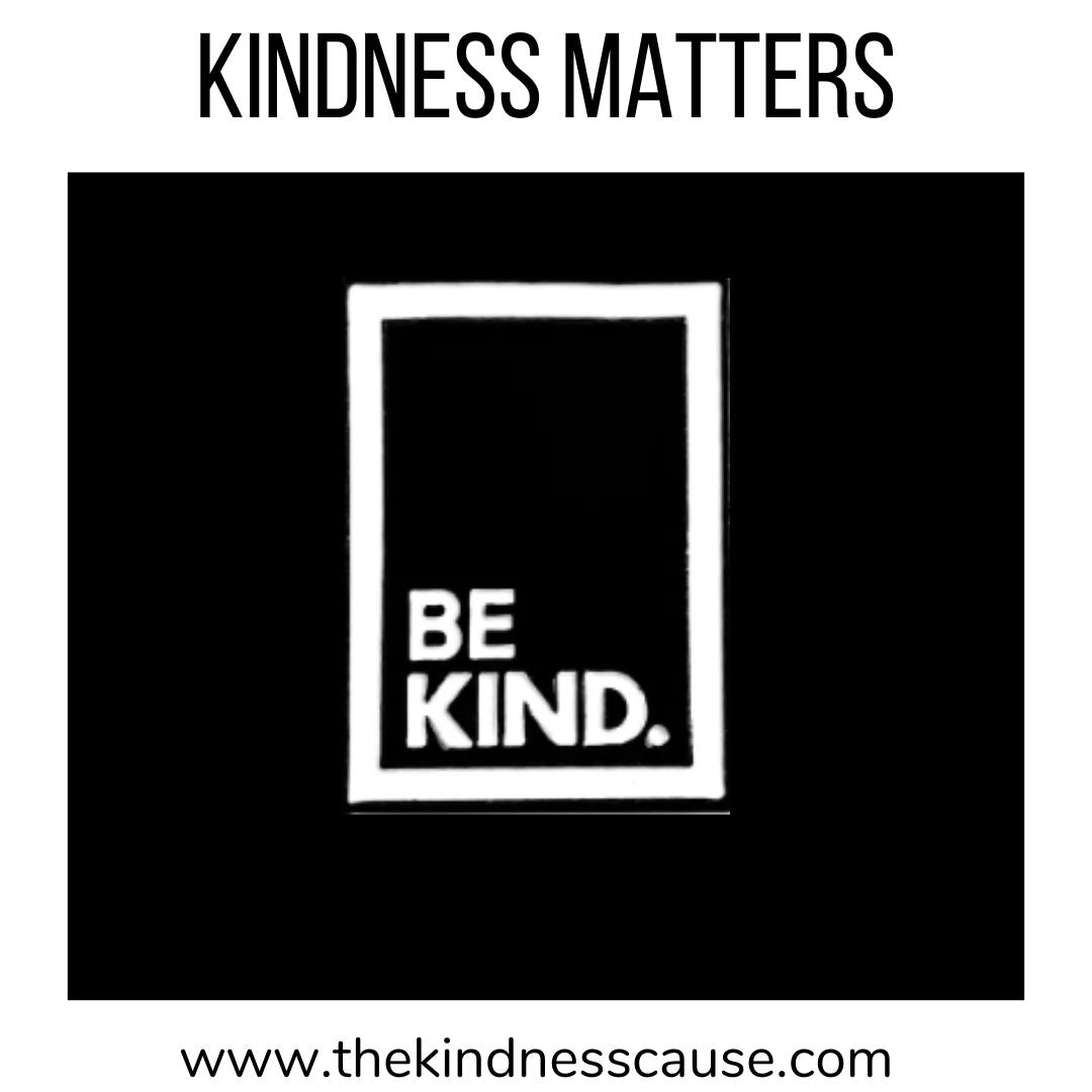 Be Kind &amp; Be A Nice Human Enamel Pins - The Kindness Cause