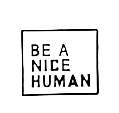 Be Kind &amp; Be A Nice Human Enamel Pins - The Kindness Cause