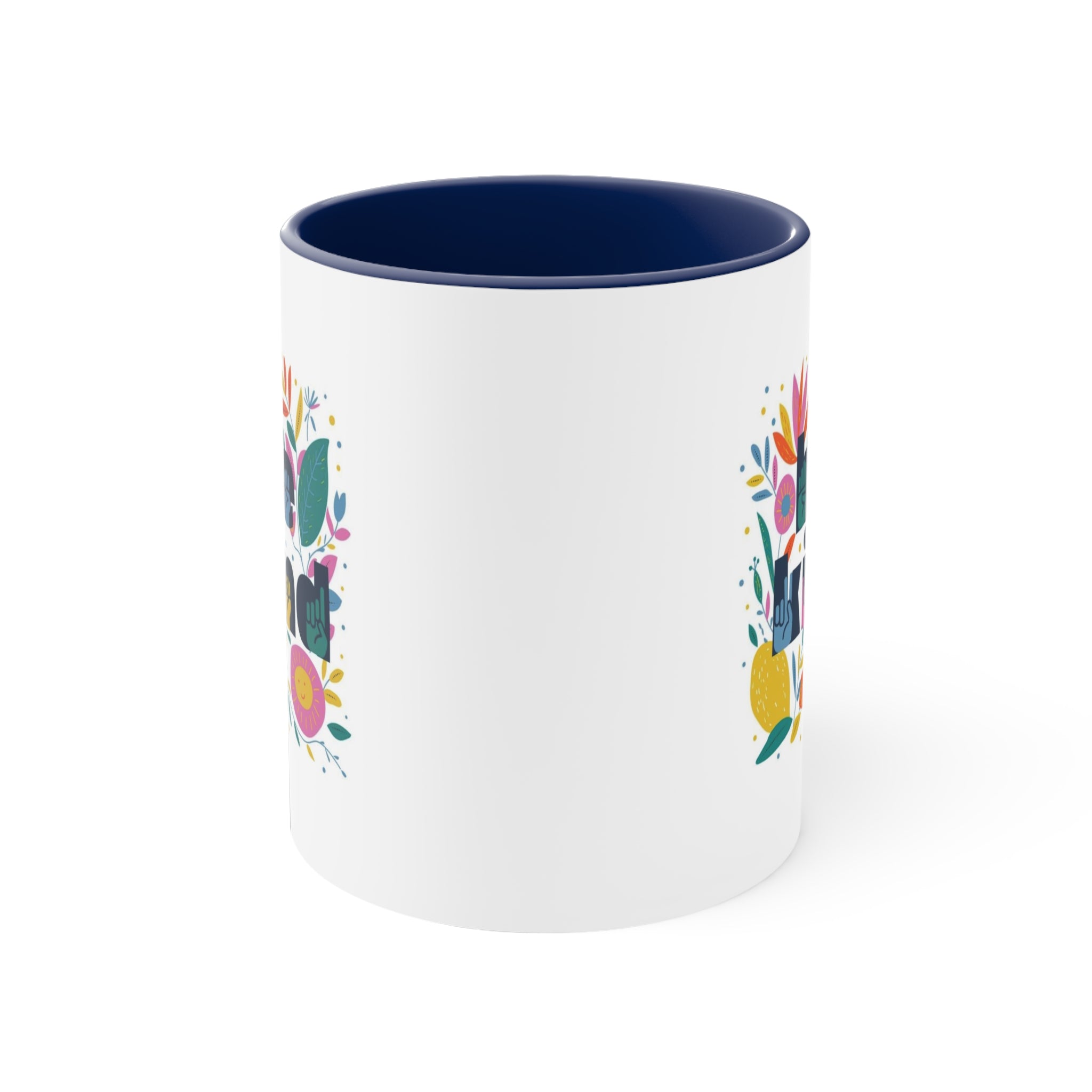 Be Kind Floral Accent 11oz Coffee Mug - The Kindness Cause