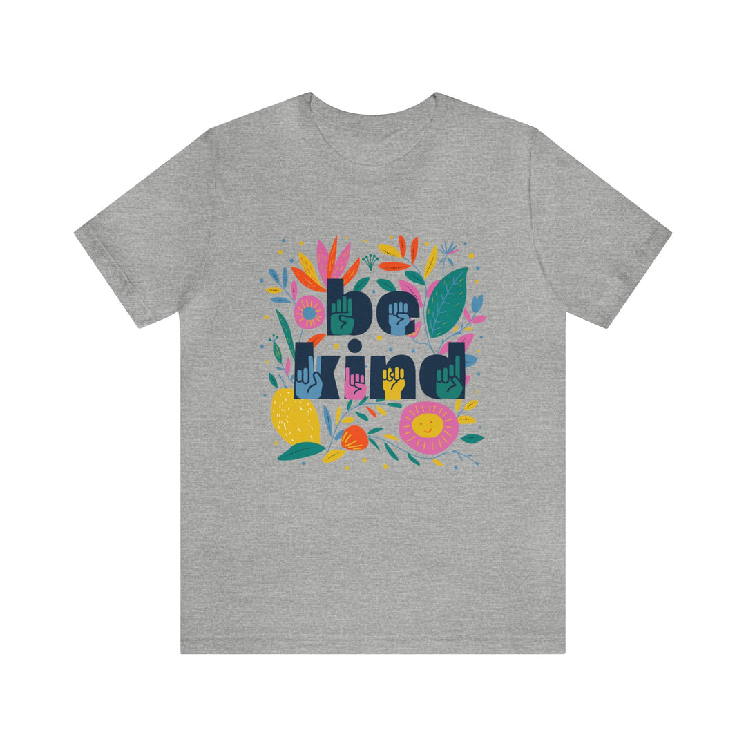 Be Kind Floral Jersey Short Sleeve Tee - The Kindness Cause