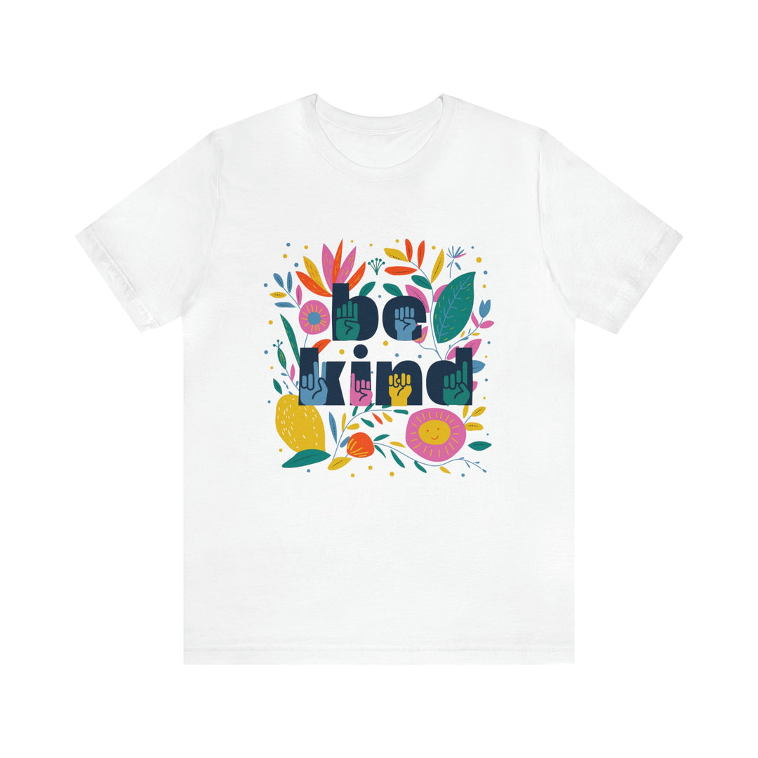 Be Kind Floral Jersey Short Sleeve Tee - The Kindness Cause