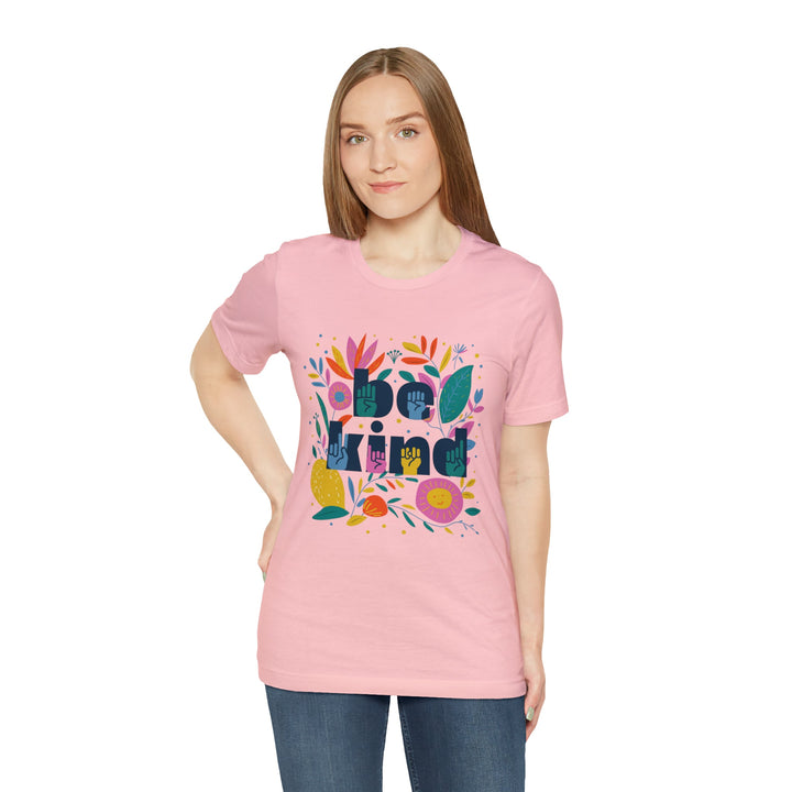 Be Kind Floral Jersey Short Sleeve Tee - The Kindness Cause