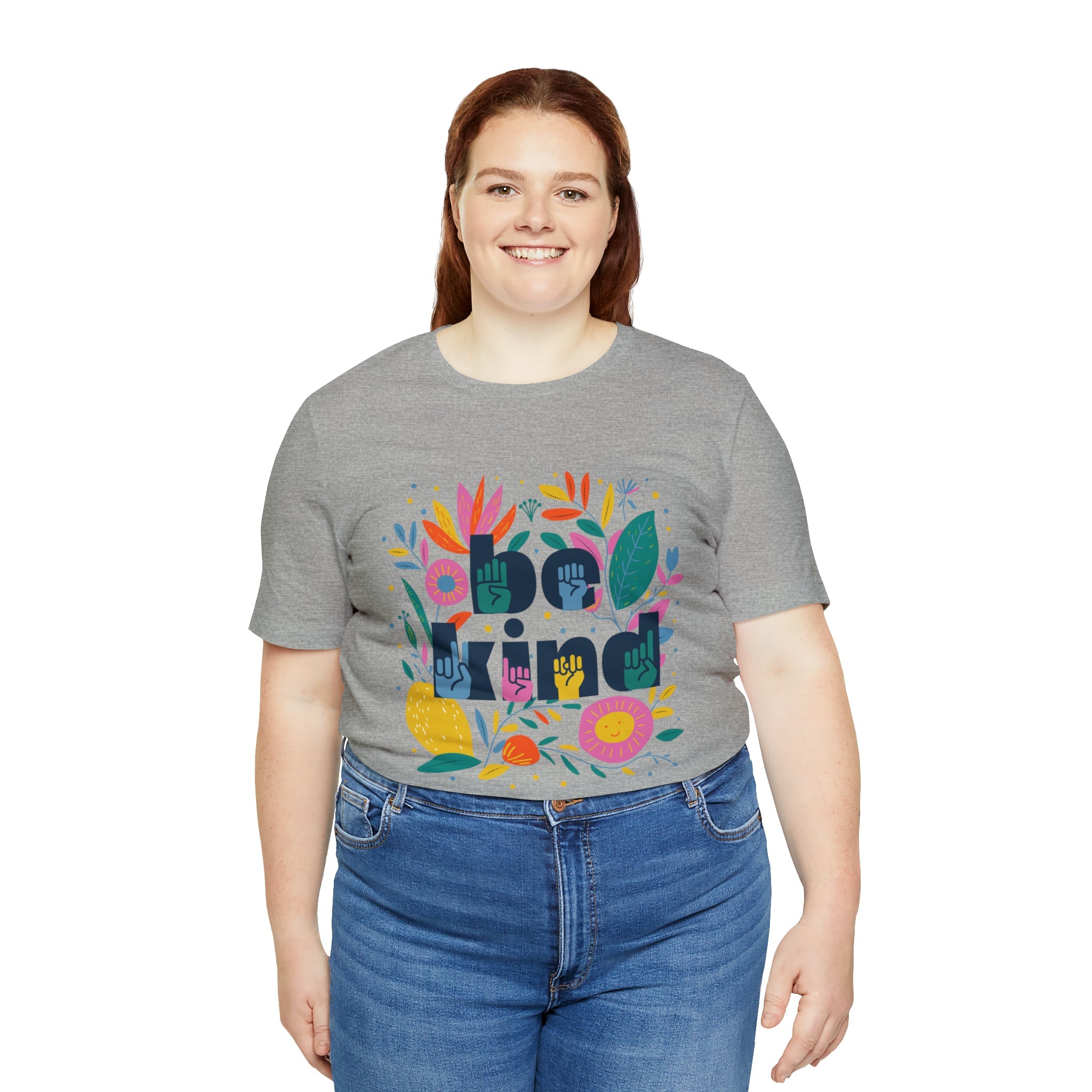 Be Kind Floral Jersey Short Sleeve Tee - The Kindness Cause