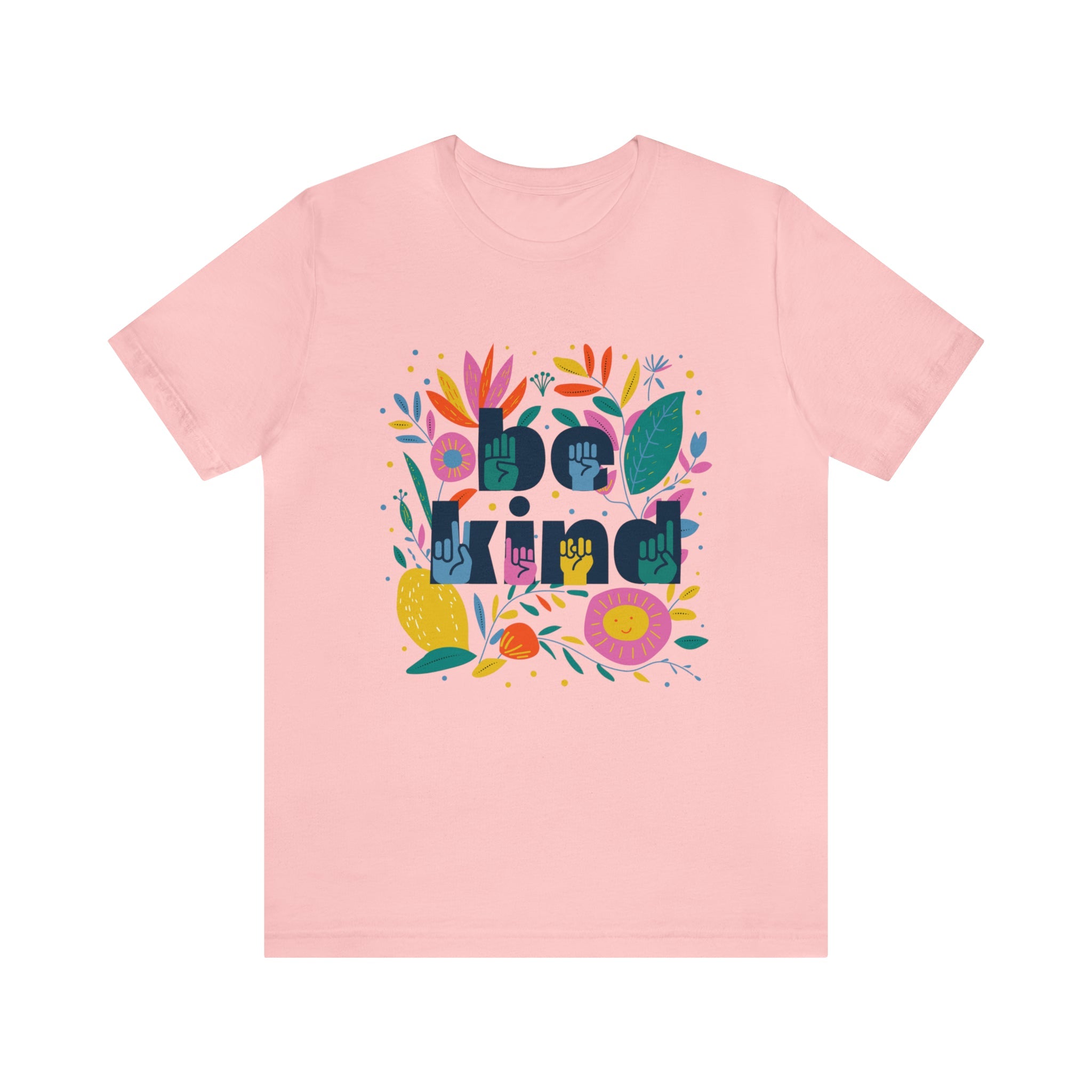 Be Kind Floral Jersey Short Sleeve Tee - The Kindness Cause