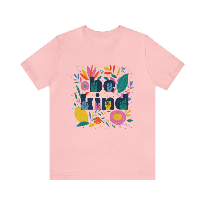 Be Kind Floral Jersey Short Sleeve Tee - The Kindness Cause