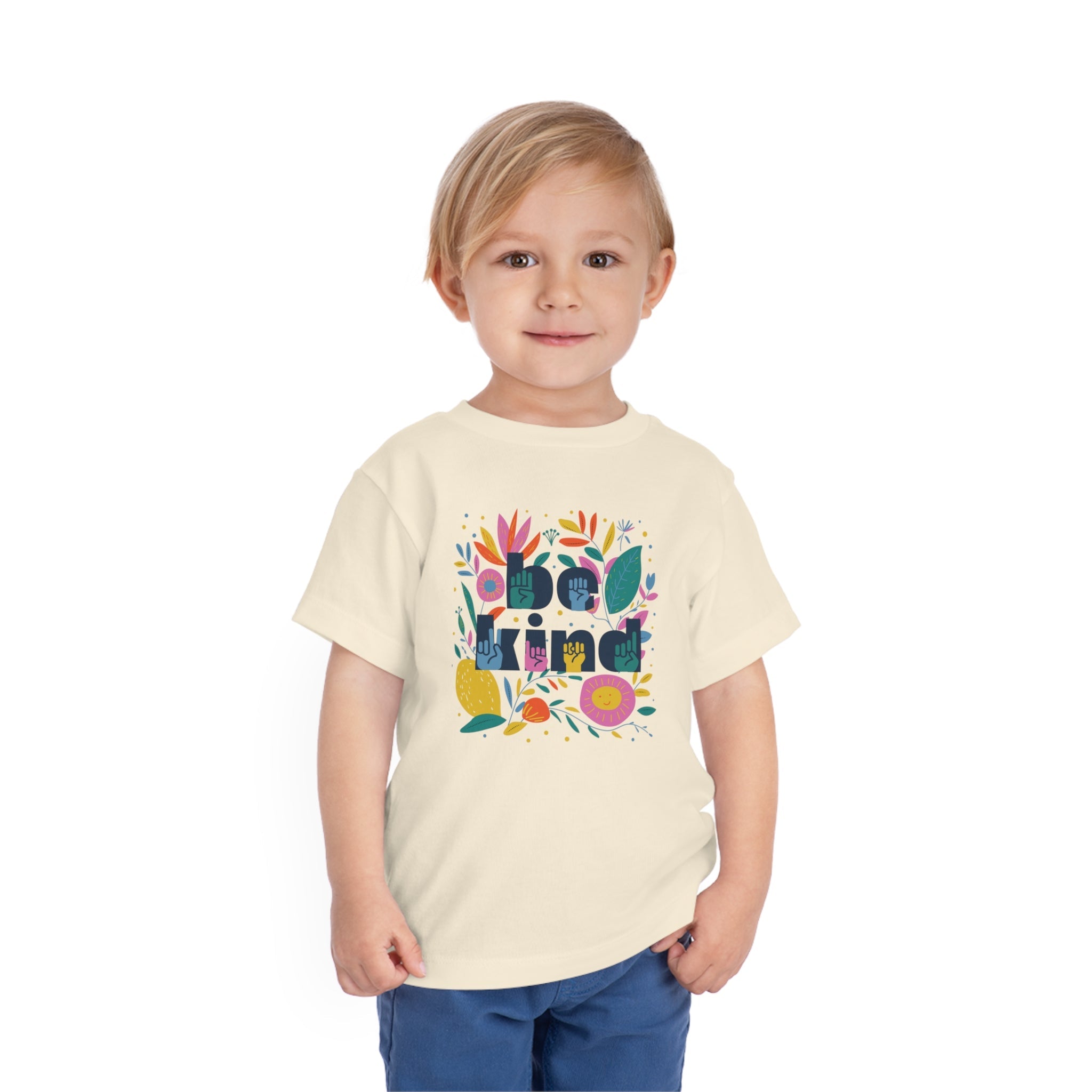 Be Kind Floral Toddler Unisex Fit Tee - The Kindness Cause