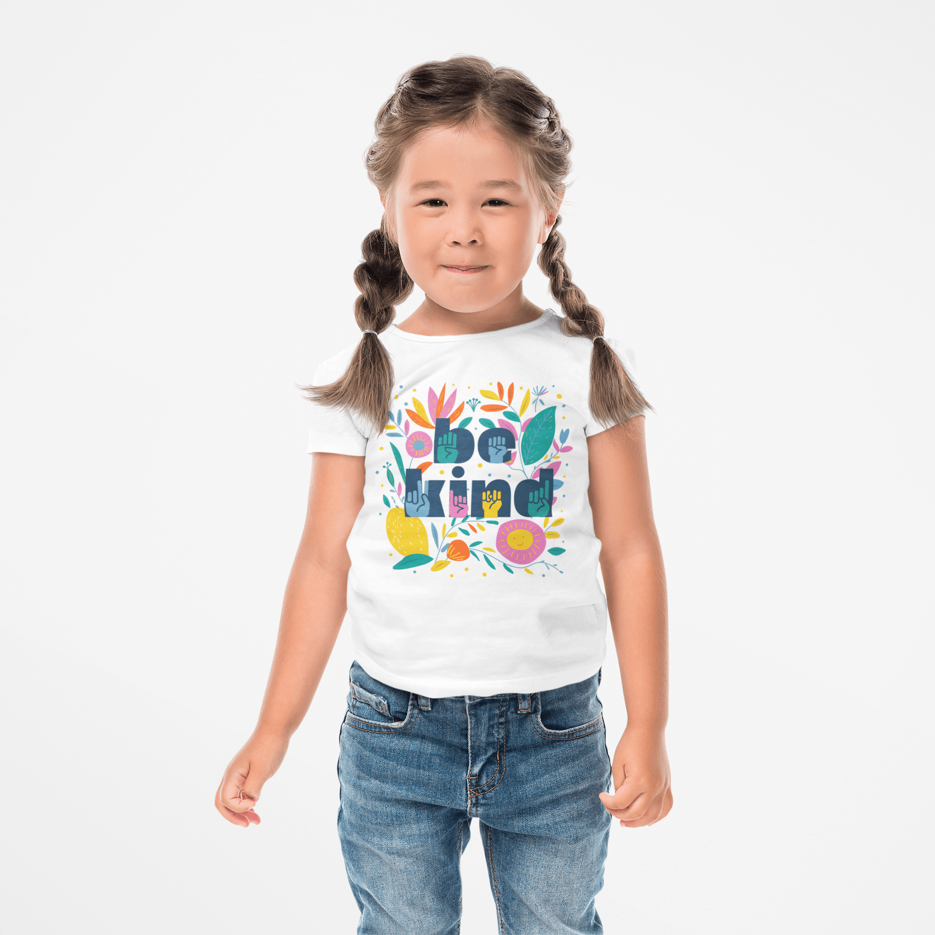Be Kind Floral Toddler Unisex Fit Tee - The Kindness Cause