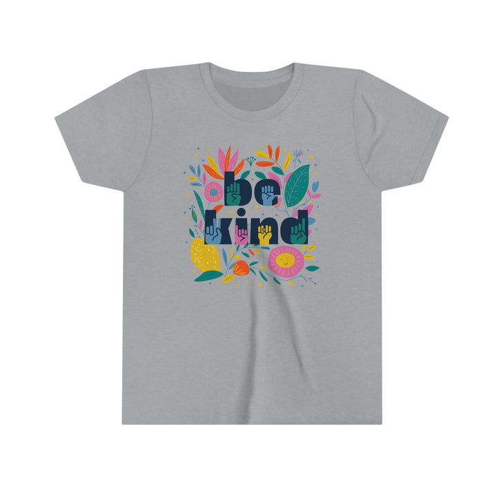 Be Kind Floral Youth Unisex Fit Tee - The Kindness Cause