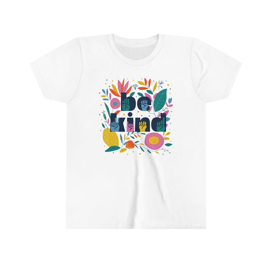 Be Kind Floral Youth Unisex Fit Tee - The Kindness Cause