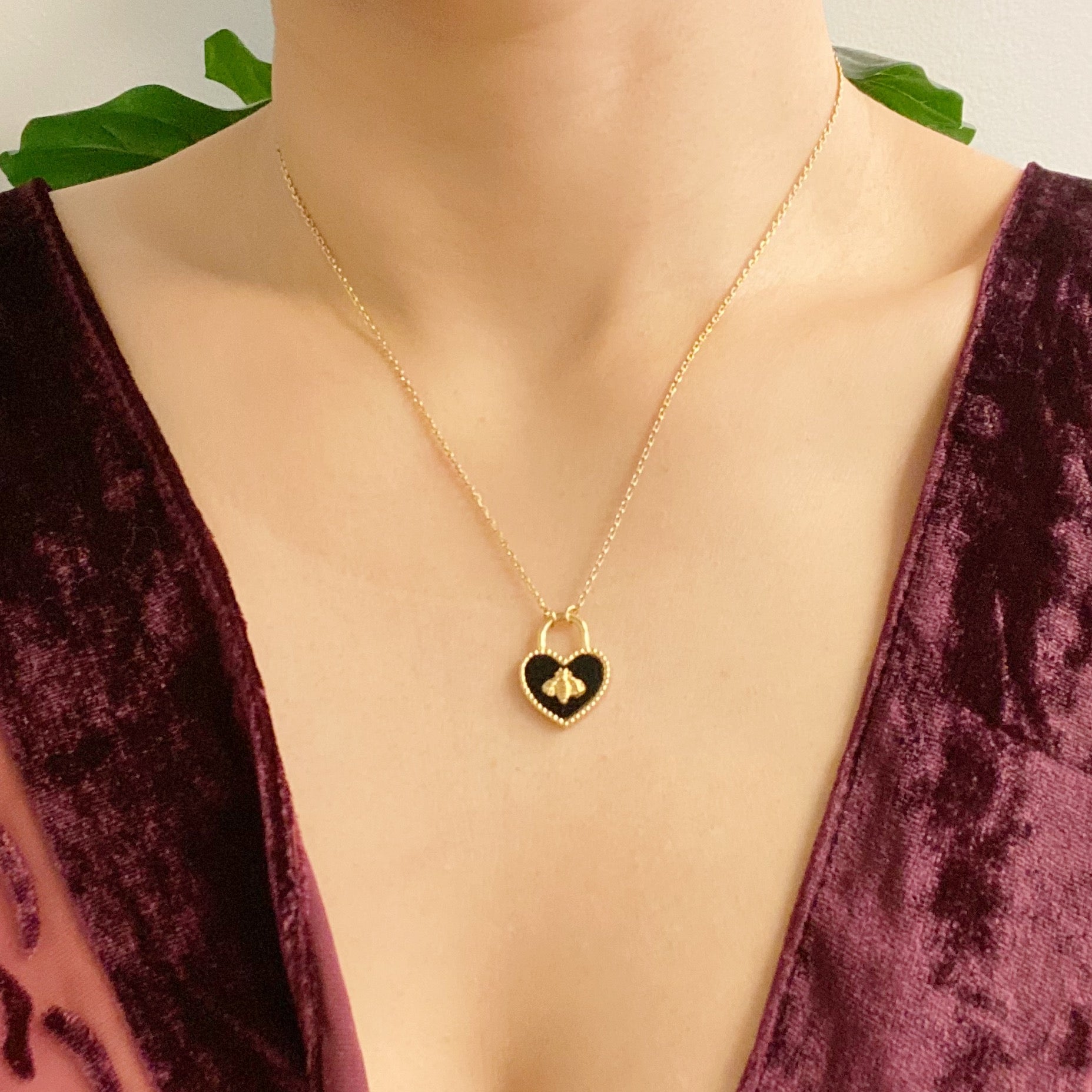 Bee Heartful Necklace - The Kindness Cause Gifts That Give Back Jewelry