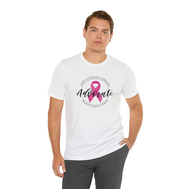 Breast Cancer Advocate Unisex Jersey Short Sleeve Tee - The Kindness Cause