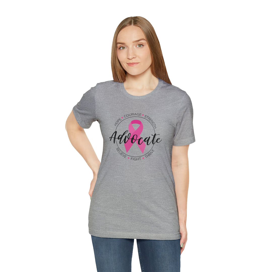 Breast Cancer Advocate Unisex Jersey Short Sleeve Tee - The Kindness Cause