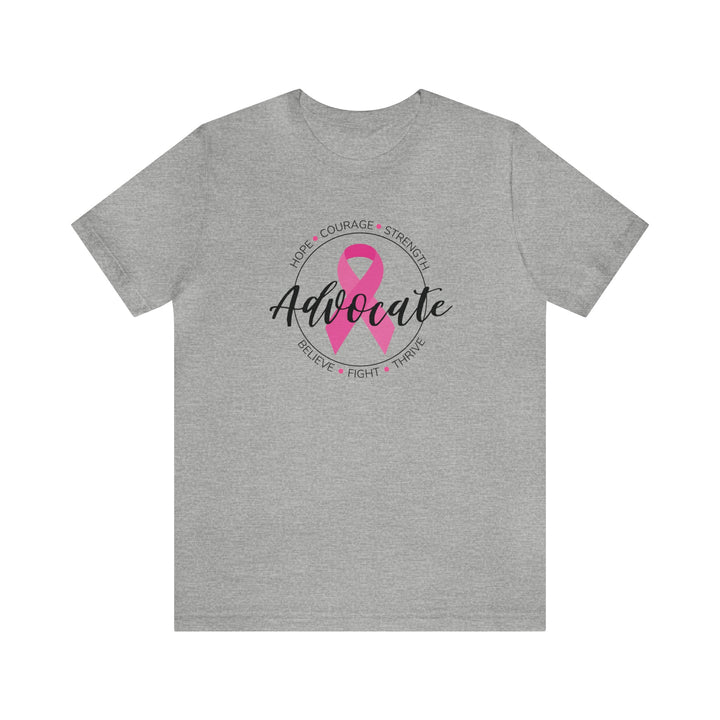Breast Cancer Advocate Unisex Jersey Short Sleeve Tee - The Kindness Cause