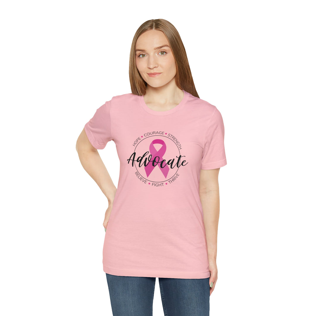 Breast Cancer Advocate Unisex Jersey Short Sleeve Tee - The Kindness Cause