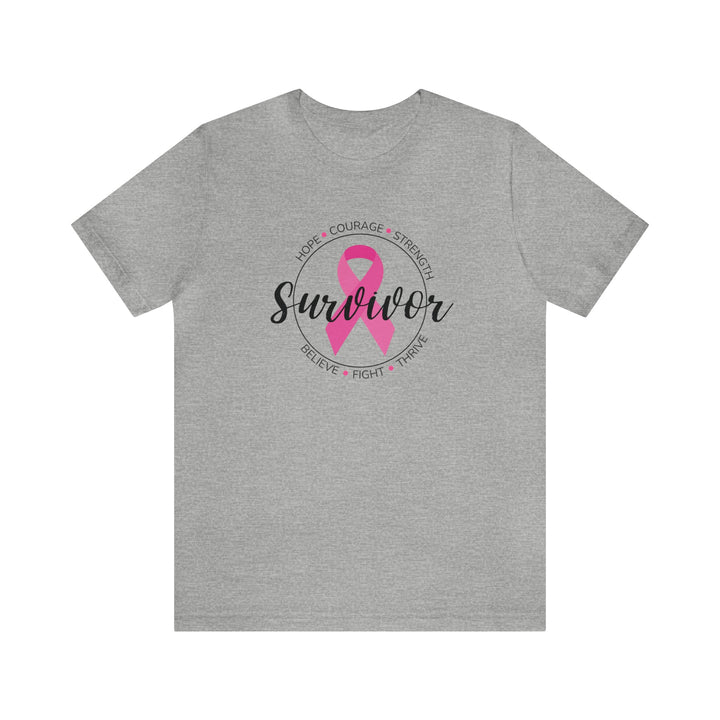 Breast Cancer Survivor Unisex Jersey Short Sleeve Tee - The Kindness Cause