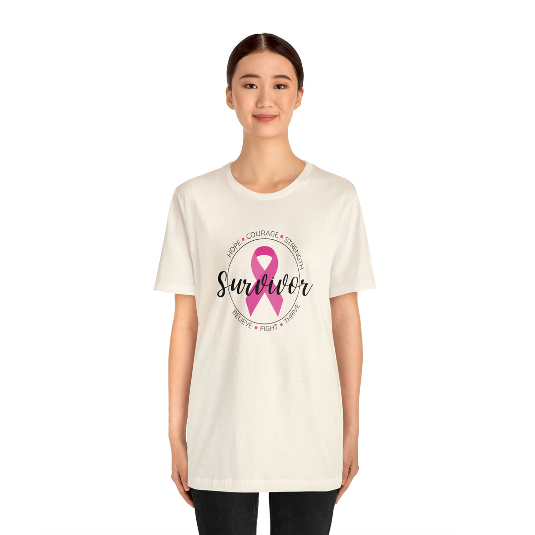 Breast Cancer Survivor Unisex Jersey Short Sleeve Tee - The Kindness Cause